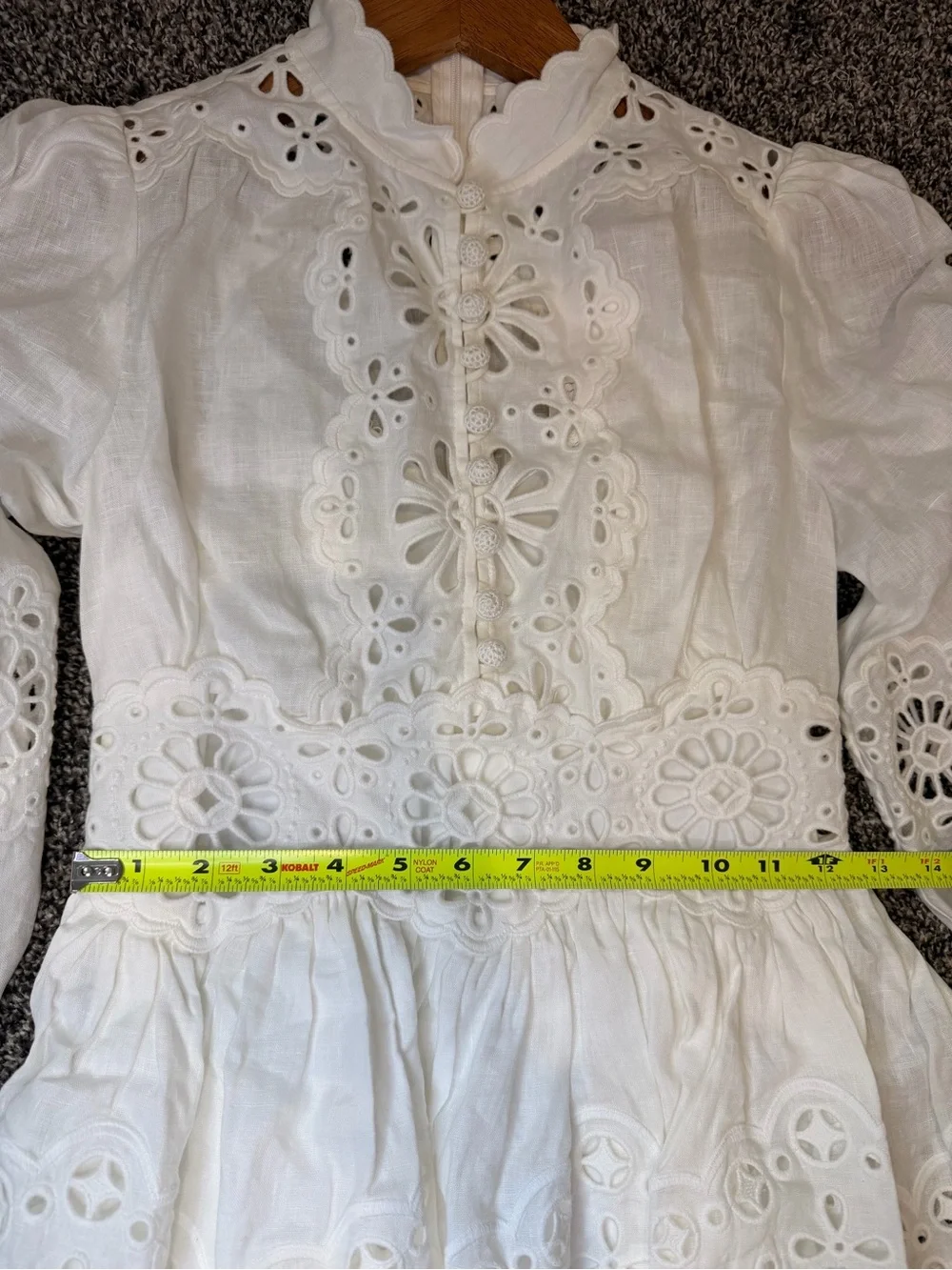 Zimmermann Acacia Broderie Mini Dress - Size OP - Picture 3 of 10